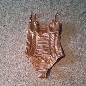 Sofia by Sofia Vergara Metallic Shapewear Bodysuit